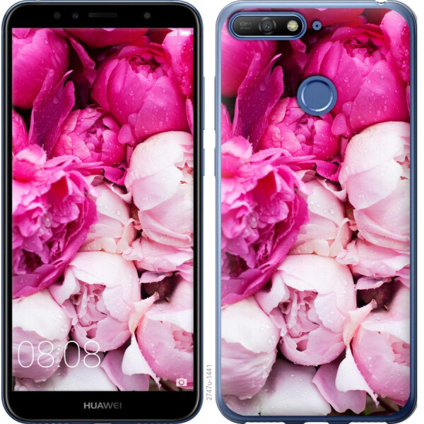 

Чехол на Huawei Honor 7A Pro Розовые пионы (04798)