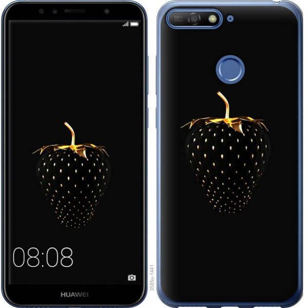 

Чехол на Huawei Honor 7A Pro Черная клубника (04798)