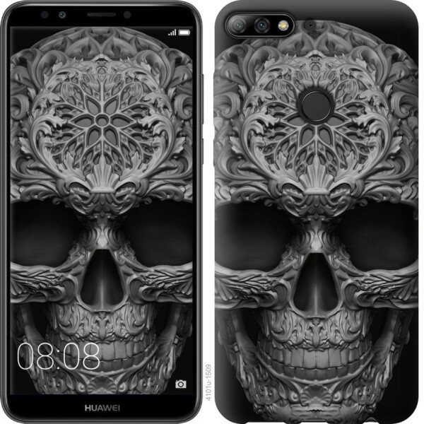 

Чехол на Huawei Honor 7C skull-ornament (04798)