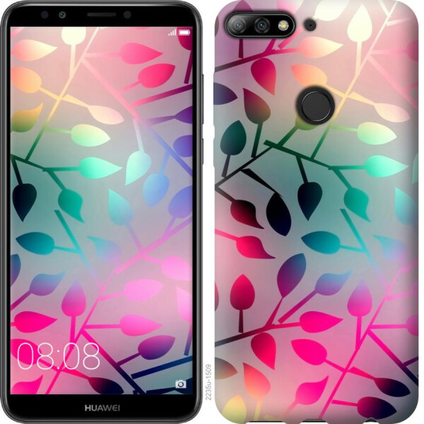 

Чехол на Huawei Honor 7C Листья (04798)