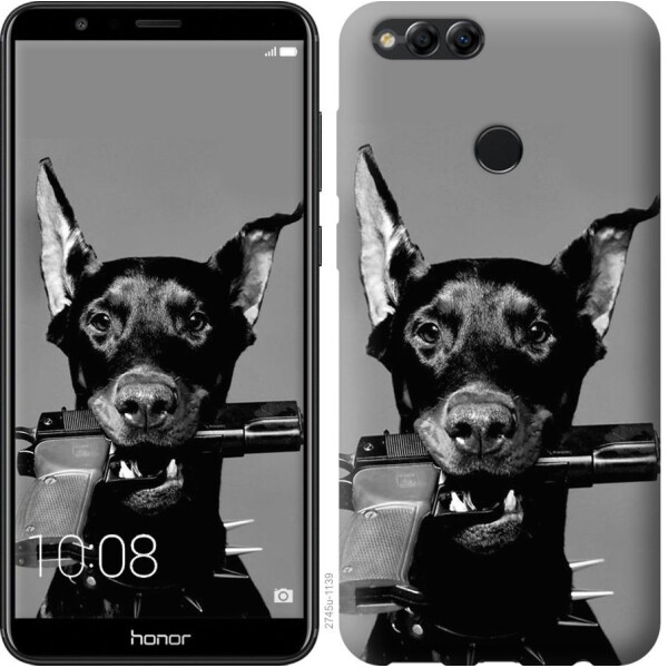 

Чехол на Huawei Honor 7X Доберман (04798)