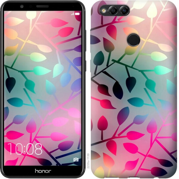 

Чехол на Huawei Honor 7X Листья (04798)
