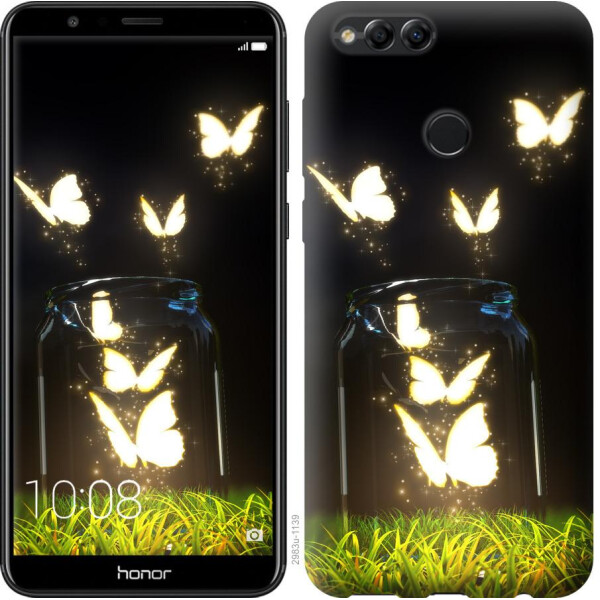 

Чехол на Huawei Honor 7X Светящиеся бабочки (04798)