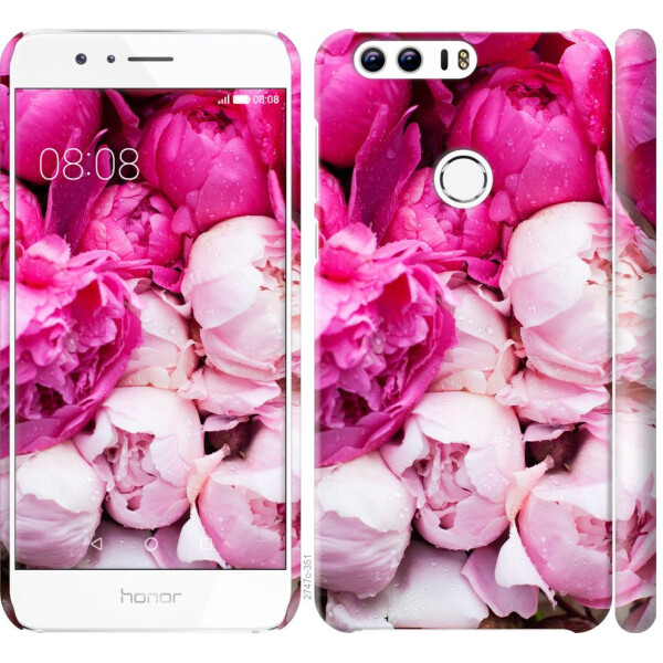 

Чехол на Huawei Honor 8 Розовые пионы (04798)