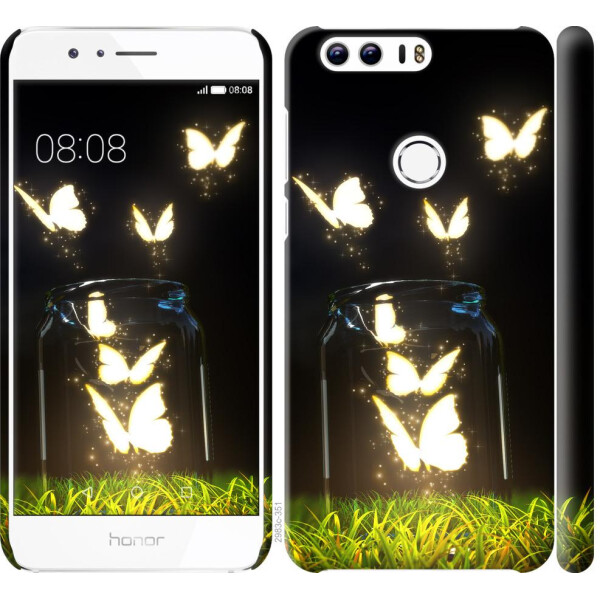 

Чехол на Huawei Honor 8 Светящиеся бабочки (04798)