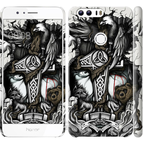 

Чехол на Huawei Honor 8 Тату Викинг (04798)