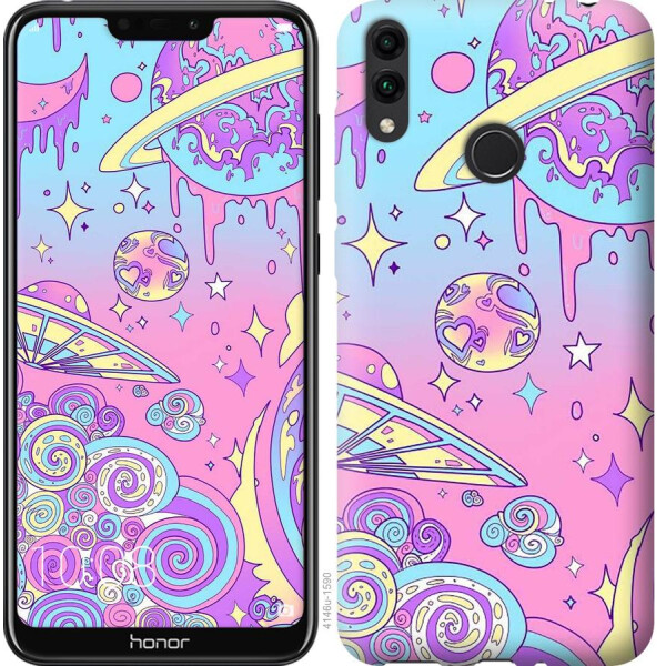 

Чехол на Huawei Honor 8C Розовая галактика (04798)
