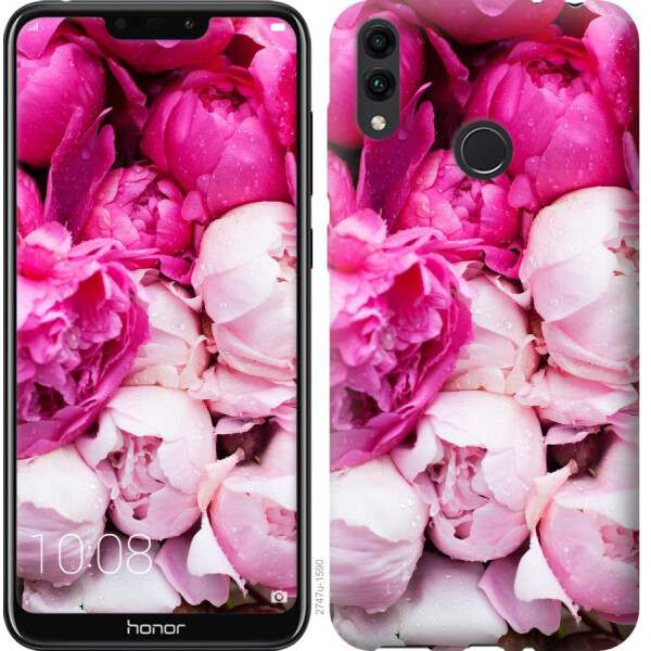 

Чехол на Huawei Honor 8C Розовые пионы (04798)