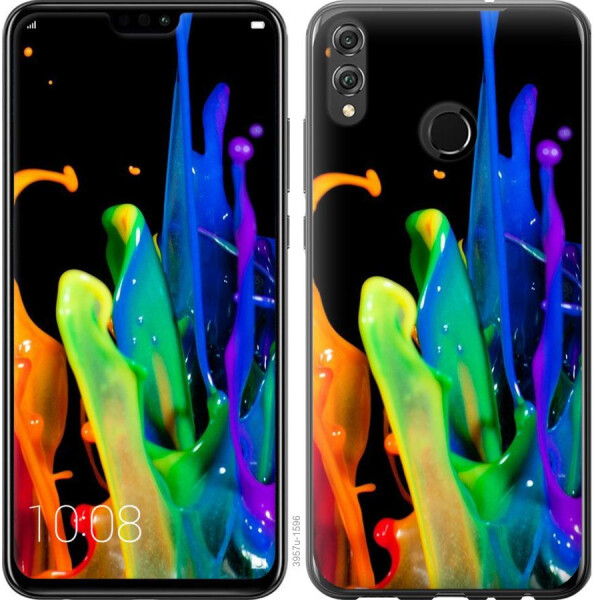 

Чехол на Huawei Honor 8X брызги краски (04798)