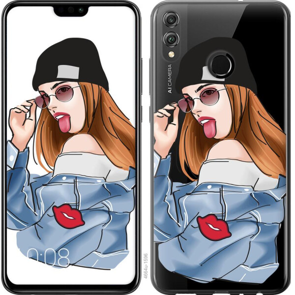 

Чехол на Huawei Honor 8X Девушка v3 (04798)