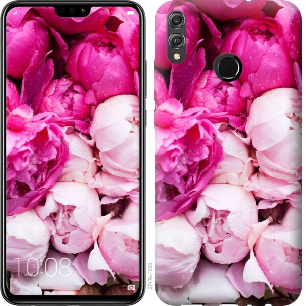

Чехол на Huawei Honor 8X Розовые пионы (04798)