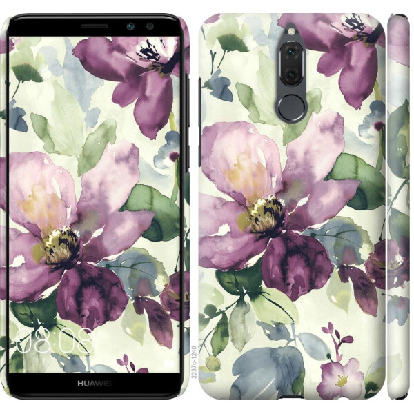 

Чехол на Huawei Honor 9i Цветы акварелью (04798)