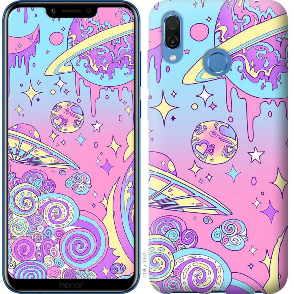 

Чехол на Huawei Honor Play Розовая галактика (04798)