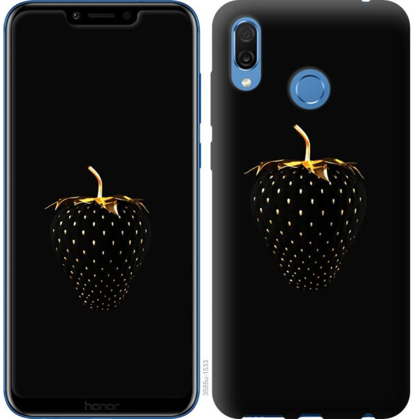 

Чехол на Huawei Honor Play Черная клубника (04798)