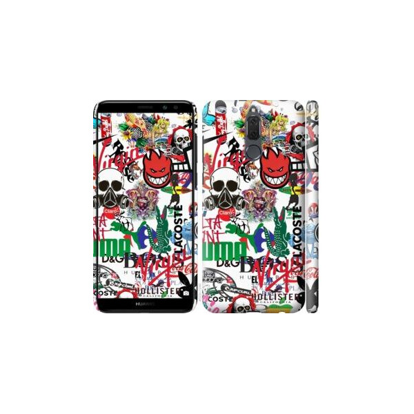 

Чехол на Huawei Mate 10 Lite Many different logos (04798)