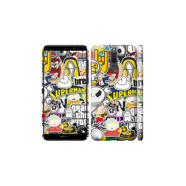

Чехол на Huawei Mate 10 Lite Popular logos (04798)