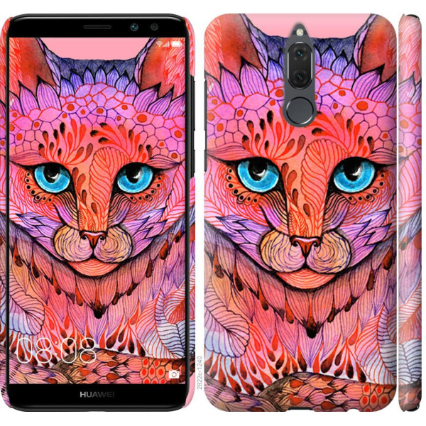 

Чехол на Huawei Mate 10 Lite Узорчатая кошка (04798)