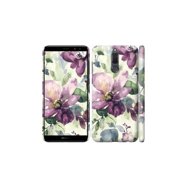 

Чехол на Huawei Mate 10 Lite Цветы акварелью (04798)