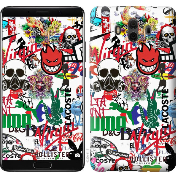 

Чехол на Huawei Mate 10 Many different logos (04798)