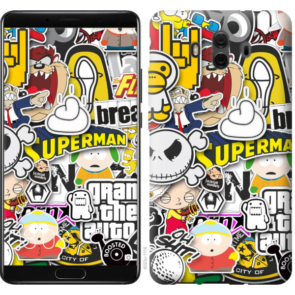 

Чехол на Huawei Mate 10 Popular logos (04798)