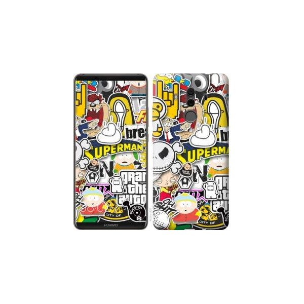 

Чехол на Huawei Mate 10 Pro Popular logos (04798)