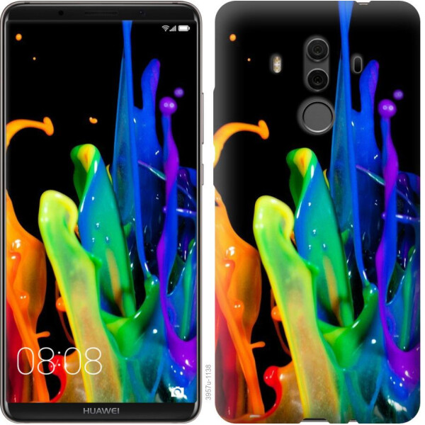 

Чехол на Huawei Mate 10 Pro брызги краски (04798)