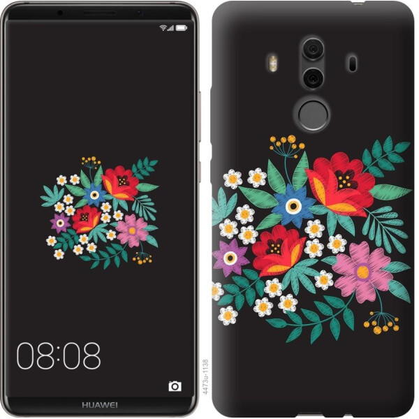 

Чехол на Huawei Mate 10 Pro Вышитые цветы (04798)