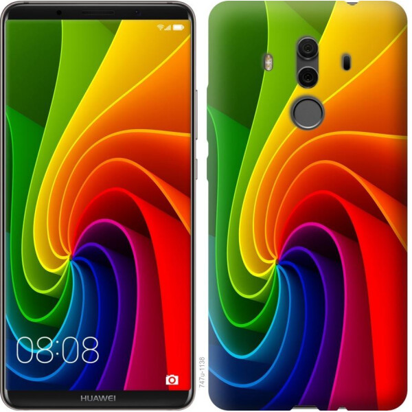 

Чехол на Huawei Mate 10 Pro Радужный вихрь (04798)
