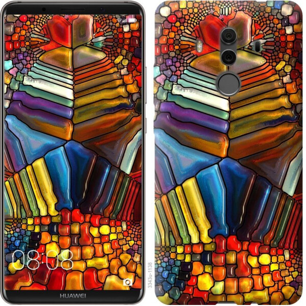 

Чехол на Huawei Mate 10 Pro Разноцветный витраж (04798)