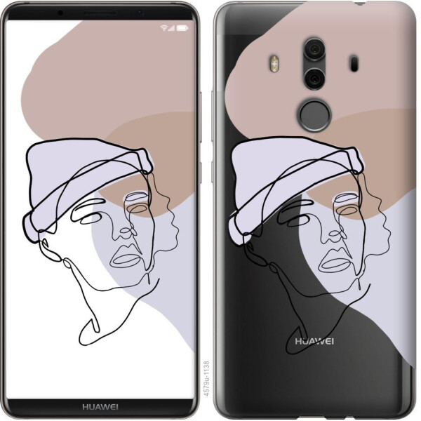

Чехол на Huawei Mate 10 Pro Силуэт (04798)