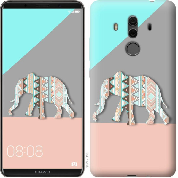

Чехол на Huawei Mate 10 Pro Узорчатый слон (04798)