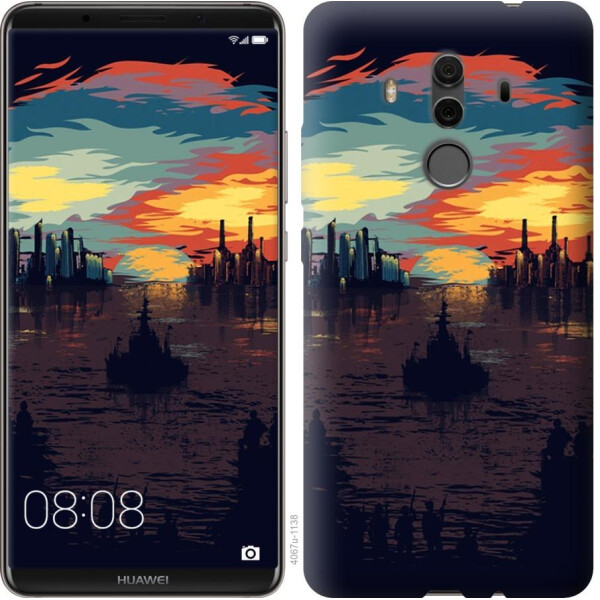 

Чехол на Huawei Mate 10 Pro Череп-абстракция (04798)