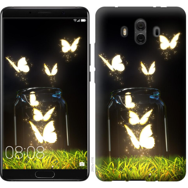 

Чехол на Huawei Mate 10 Светящиеся бабочки (04798)