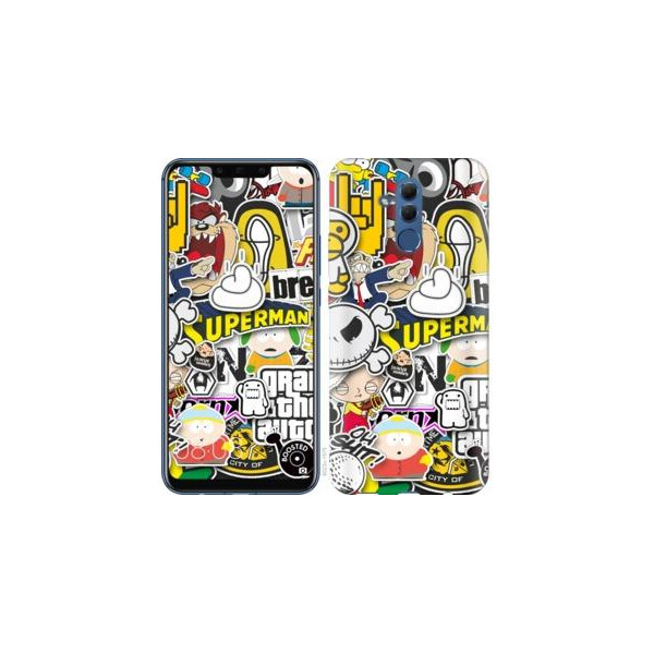 

Чехол на Huawei Mate 20 Lite Popular logos (04798)