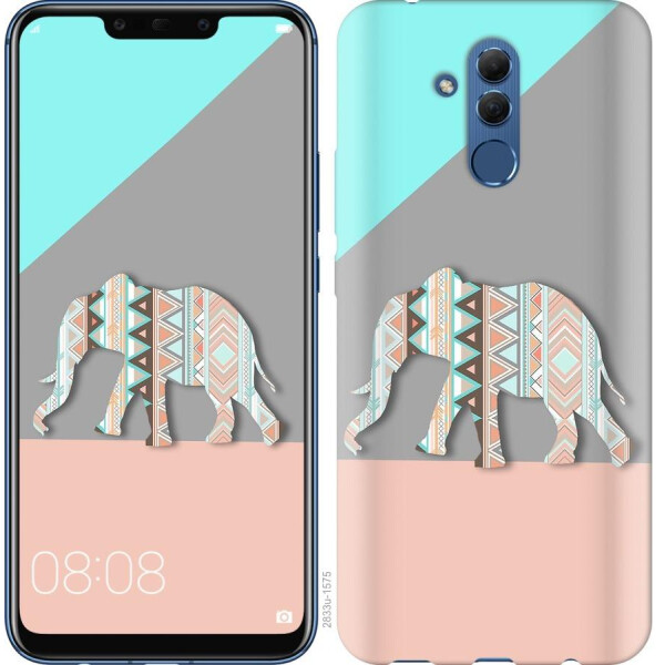 

Чехол на Huawei Mate 20 Lite Узорчатый слон (04798)