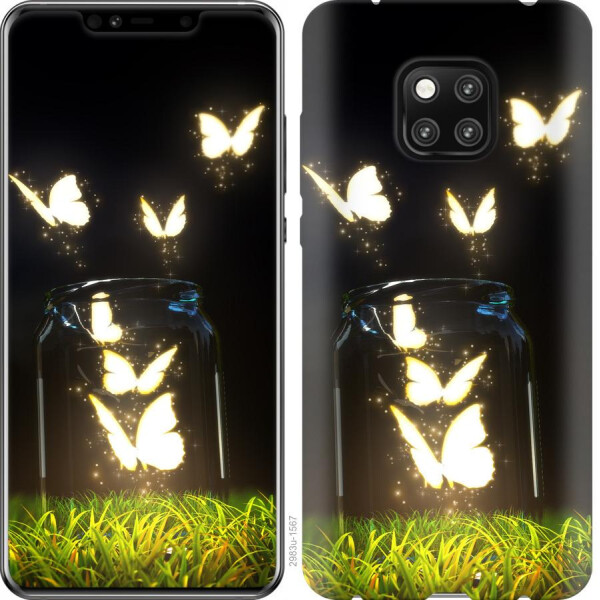 

Чехол на Huawei Mate 20 Pro Светящиеся бабочки (04798)