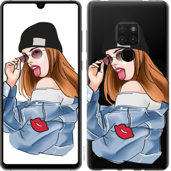 

Чехол на Huawei Mate 20 Девушка v3 (04798)