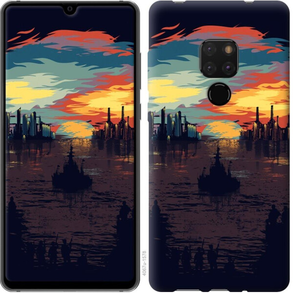 

Чехол на Huawei Mate 20 Череп-абстракция (04798)