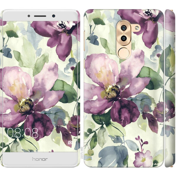 

Чехол на Huawei Mate 9 Lite Цветы акварелью (04798)