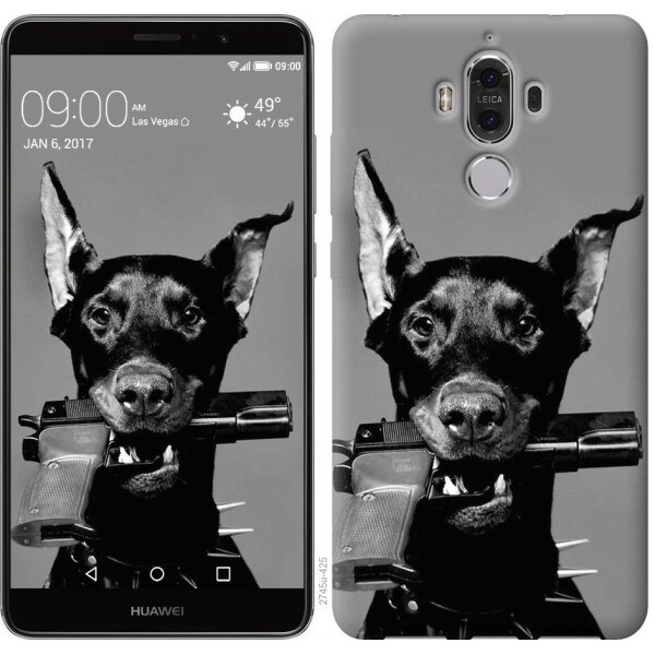 

Чехол на Huawei Mate 9 Доберман (04798)