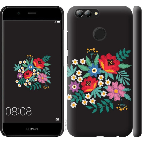 

Чехол на Huawei Nova 2 Вышитые цветы (04798)