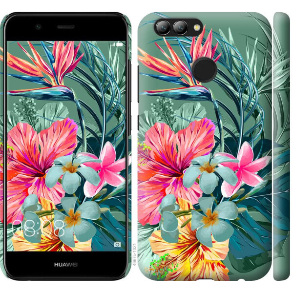 

Чехол на Huawei Nova 2 Тропические цветы v1 (04798)