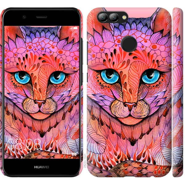 

Чехол на Huawei Nova 2 Узорчатая кошка (04798)