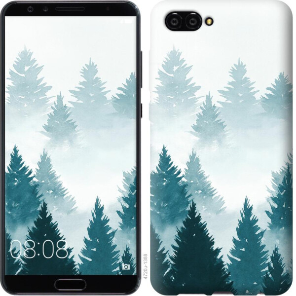 

Чехол на Huawei Nova 2S Акварельные Елки (04798)