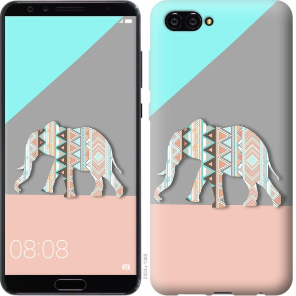 

Чехол на Huawei Nova 2S Узорчатый слон (04798)