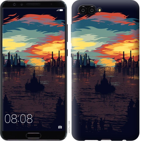 

Чехол на Huawei Nova 2S Череп-абстракция (04798)