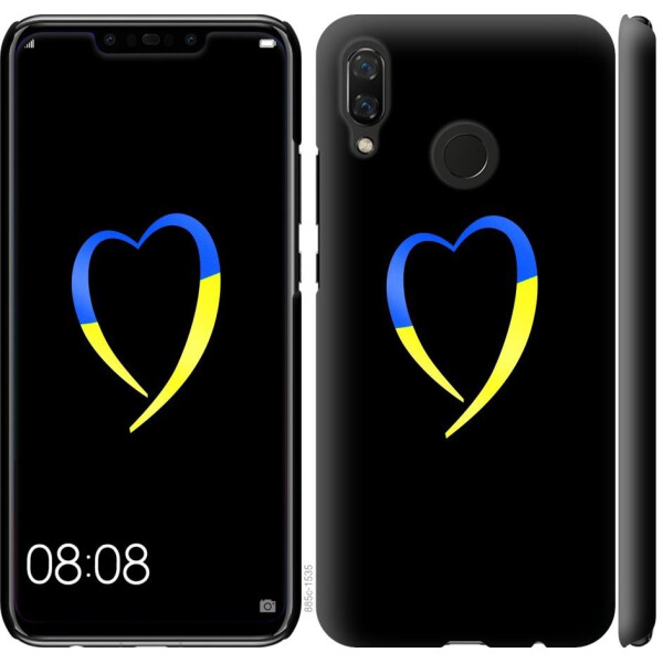 

Чехол на Huawei Nova 3 Жёлто-голубое сердце (04798)