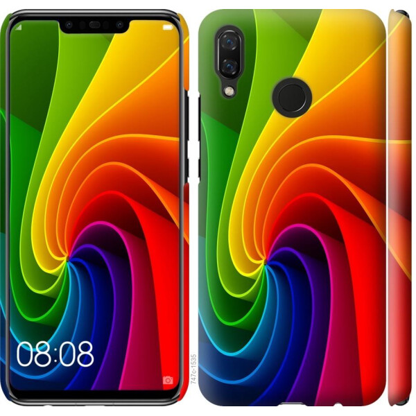 

Чехол на Huawei Nova 3 Радужный вихрь (04798)