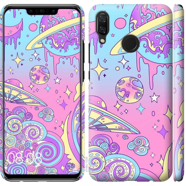 

Чехол на Huawei Nova 3 Розовая галактика (04798)
