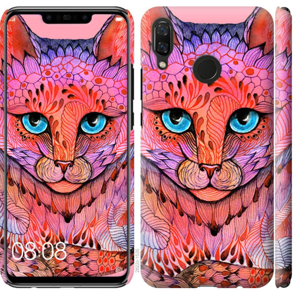 

Чехол на Huawei Nova 3 Узорчатая кошка (04798)